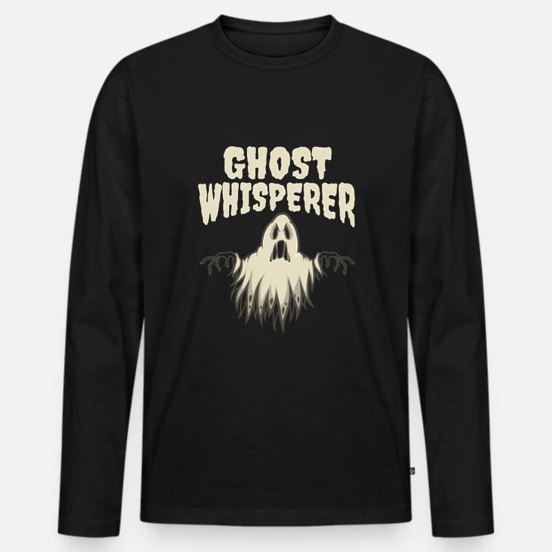 Halloween - Männer Premium Bio Langarmshirt - Schwarz