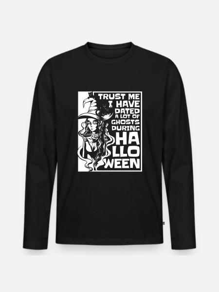 Halloween - T-shirt manches longues Premium bio Homme - noir