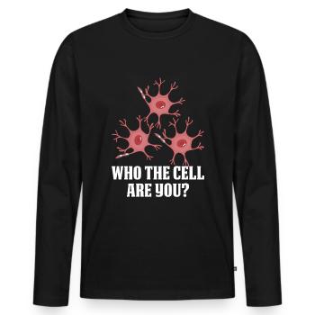 Biology Biologist Cell Molecular Biologist - Men's Premium Organic Long Sleeve Shirt - black - Front - Nico (187cm)