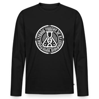Biology Biologist Parent Molecular Biologist - Men's Premium Organic Long Sleeve Shirt - black - Front - Nico (187cm)