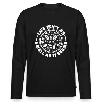 Biology Biologist Molecular biologist - Men's Premium Organic Long Sleeve Shirt - black - Front - Nico (187cm)