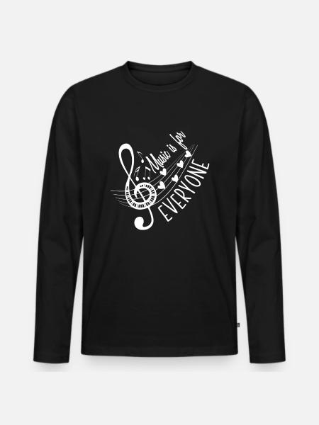 Music Teacher Music Teacher - Men's Premium Organic Long Sleeve Shirt - black