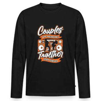 Breakdance Breakdancer Breakdancing Couple - T-shirt manches longues Premium bio Homme - noir - Devant - Nico (187cm)