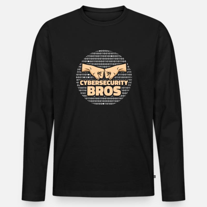 Developer Coder Programmer Security - T-shirt manches longues Premium bio Homme - noir