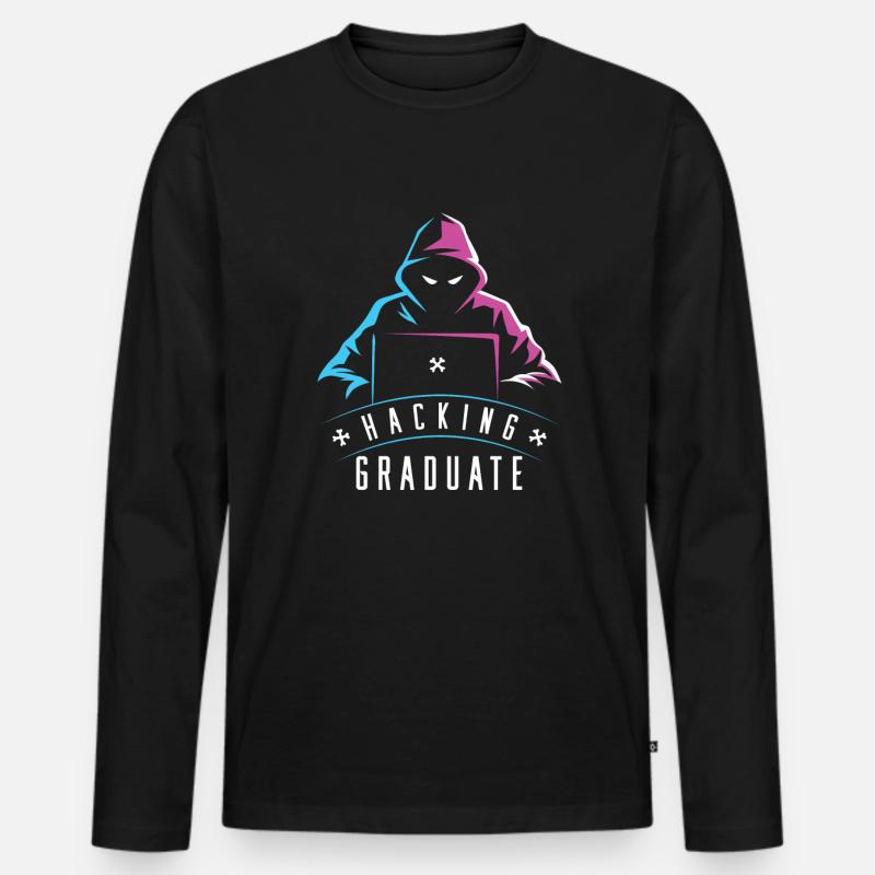 Entwickler Coder Programmierer Absolvent - Männer Premium Bio Langarmshirt - Schwarz