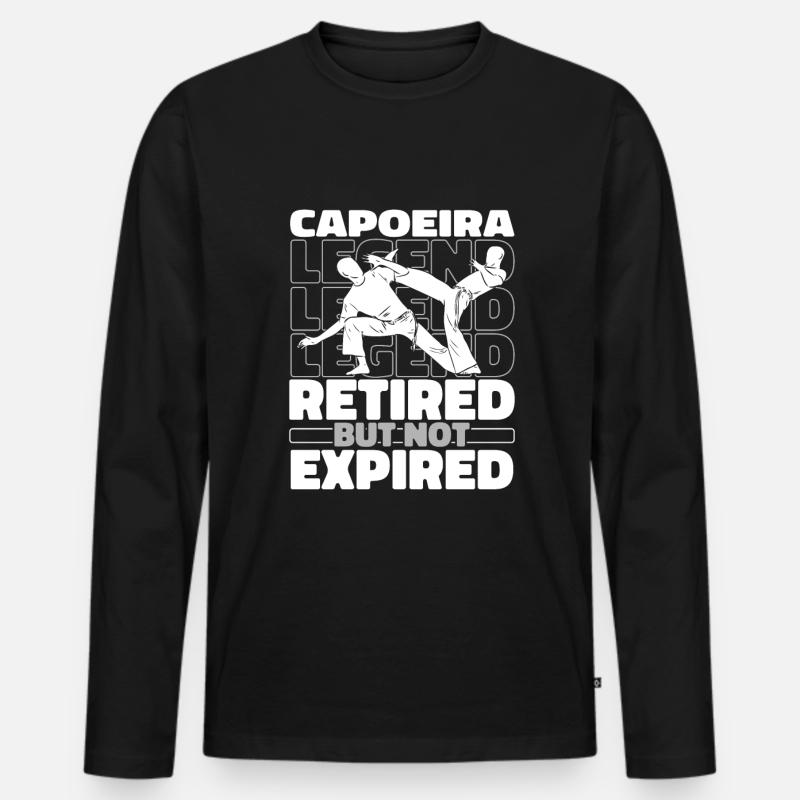 Capoeira Kampftanz Im Ruhestand - Männer Premium Bio Langarmshirt - Schwarz