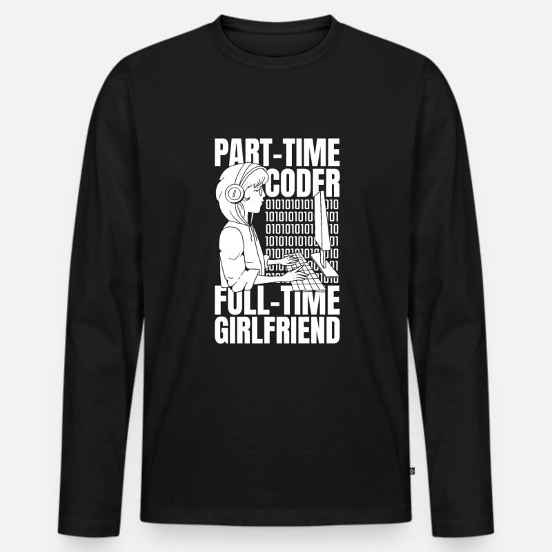 Developer Coder Programmer Girlfriend Men's Premium Organic Long Sleeve Shirt