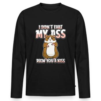 Guinea Pig Guinea Pig Humor - Men's Premium Organic Long Sleeve Shirt - black - Front - Nico (187cm)