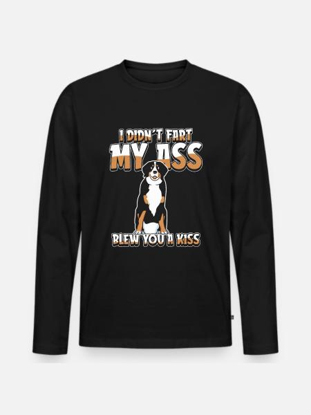 Berner Sennenhund - Männer Premium Bio Langarmshirt - Schwarz