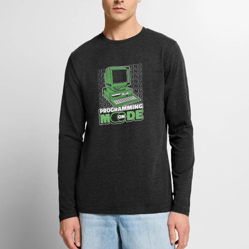 Entwickler Coder Programmierer Computer Männer Premium Bio Langarmshirt
