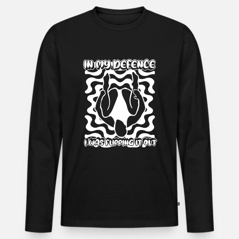 Turmspringen Turmspringer Salto - Männer Premium Bio Langarmshirt - Schwarz