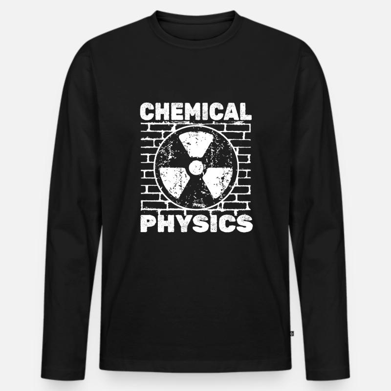 Physics Phyiker Chemically Applied Physics - Men's Premium Organic Long Sleeve Shirt - black