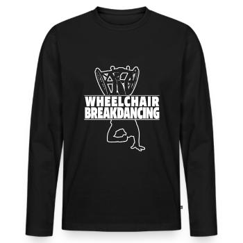 Breakdance Breakdancer Breakdance Fauteuil roulant - T-shirt manches longues Premium bio Homme - noir - Devant - Nico (187cm)