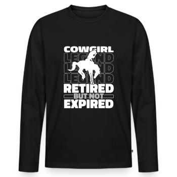 Retired Rodeo - Men's Premium Organic Long Sleeve Shirt - black - Front - Nico (187cm)