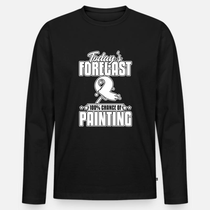Painter Painter Funny - Men's Premium Organic Long Sleeve Shirt - black