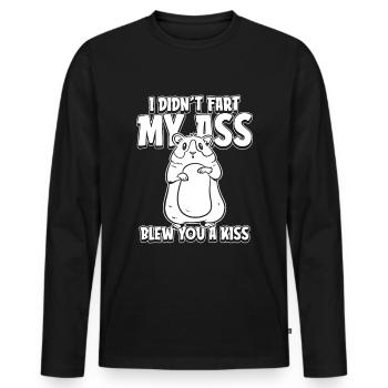 Guinea pig guinea pig funny - Men's Premium Organic Long Sleeve Shirt - black - Front - Nico (187cm)