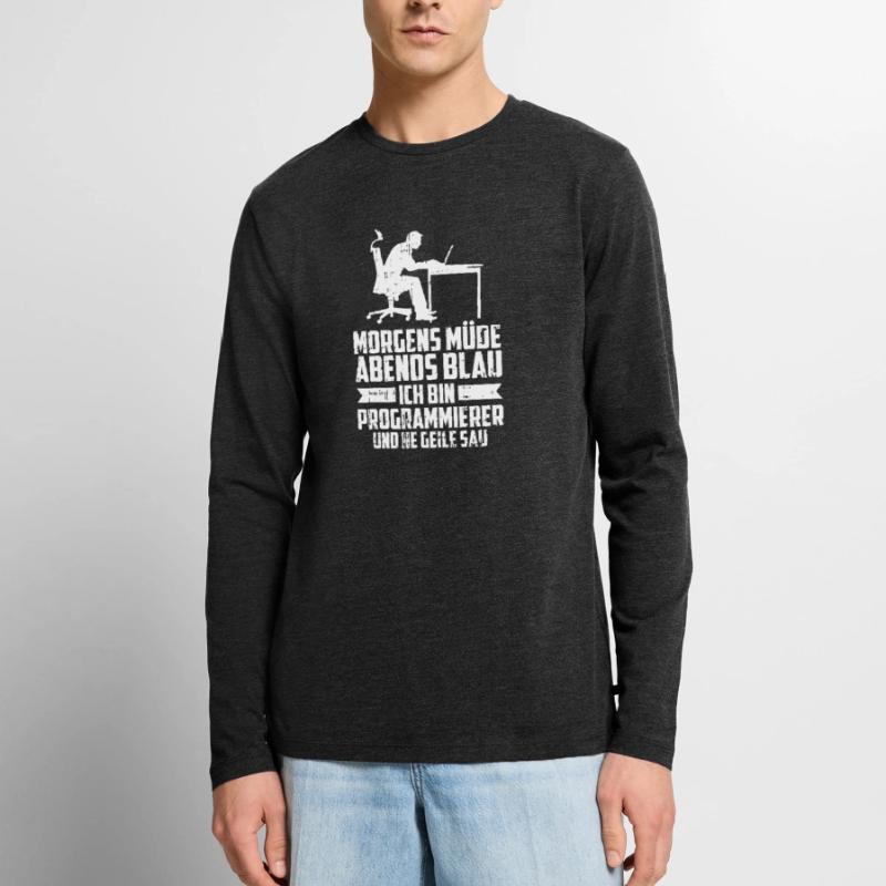 Entwickler Coder Programmierer Männer Premium Bio Langarmshirt