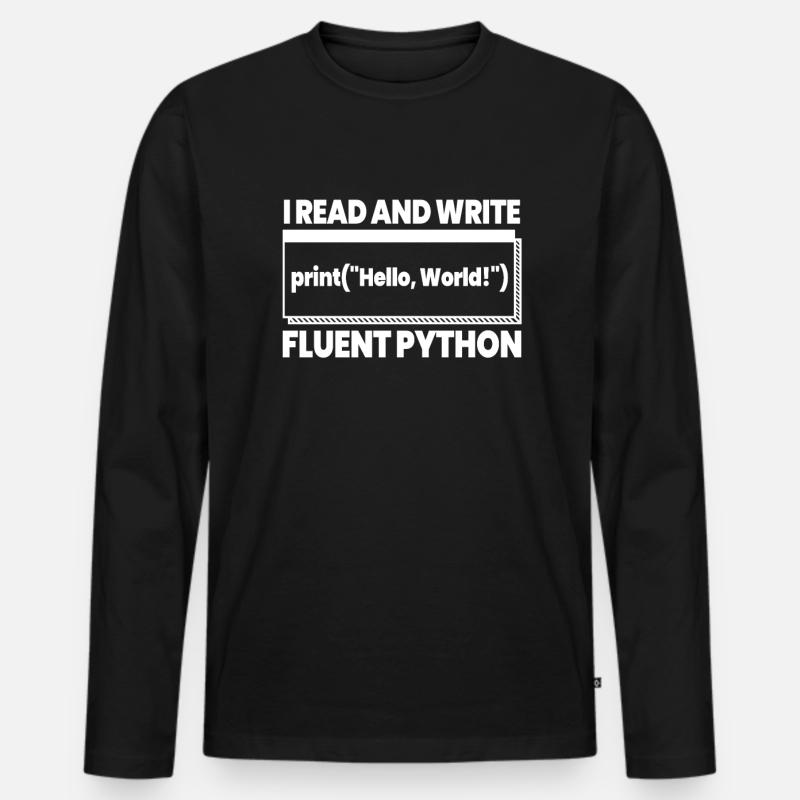 Développeur Coder Programmeur Drôle - T-shirt manches longues Premium bio Homme - noir