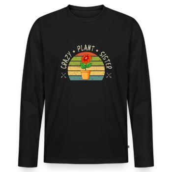 Hobby Gardener Garden Horticultural Sister - Men's Premium Organic Long Sleeve Shirt - black - Front - Nico (187cm)
