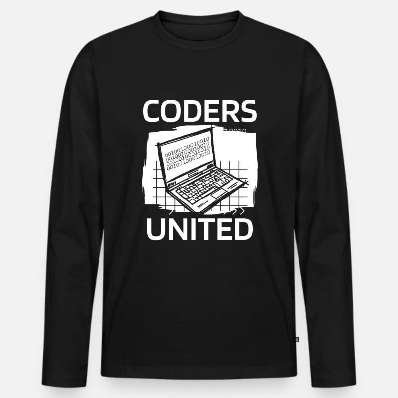 Developer Coder Programmer Men's Premium Organic Long Sleeve Shirt