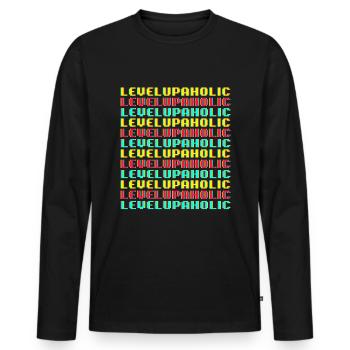 Gamer Gaming High - T-shirt manches longues Premium bio Homme - noir - Devant - Nico (187cm)