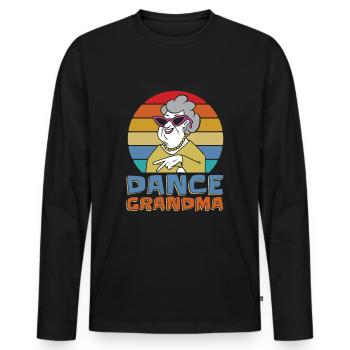 Mom Mom Mom Granny Dance Mom - Men's Premium Organic Long Sleeve Shirt - black - Front - Nico (187cm)