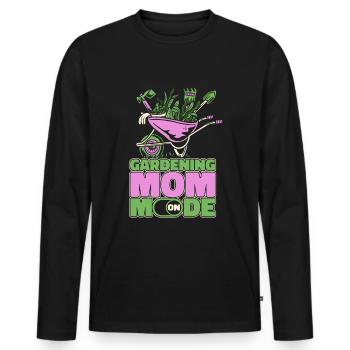 Hobby Gardener Garden Horticultural Mom - Men's Premium Organic Long Sleeve Shirt - black - Front - Nico (187cm)