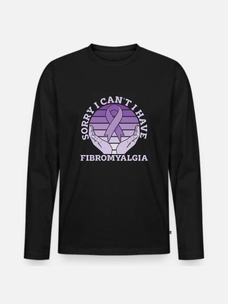 Fibromyalgia rheumatism hands - Men's Premium Organic Long Sleeve Shirt - black