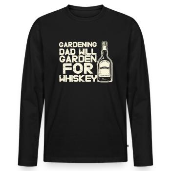 Amateur gardener garden horticultural father - Men's Premium Organic Long Sleeve Shirt - black - Front - Nico (187cm)