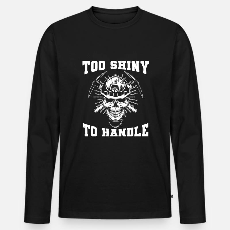 Engineer Mining Engineer - Men's Premium Organic Long Sleeve Shirt - black