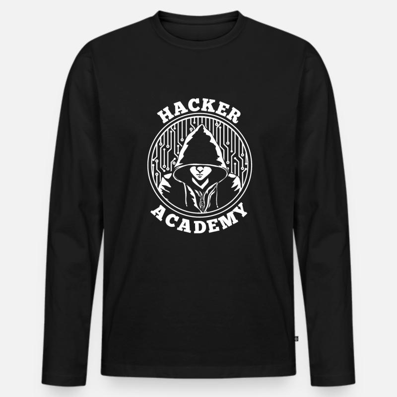 Developer Coder Programmer - Men's Premium Organic Long Sleeve Shirt - black