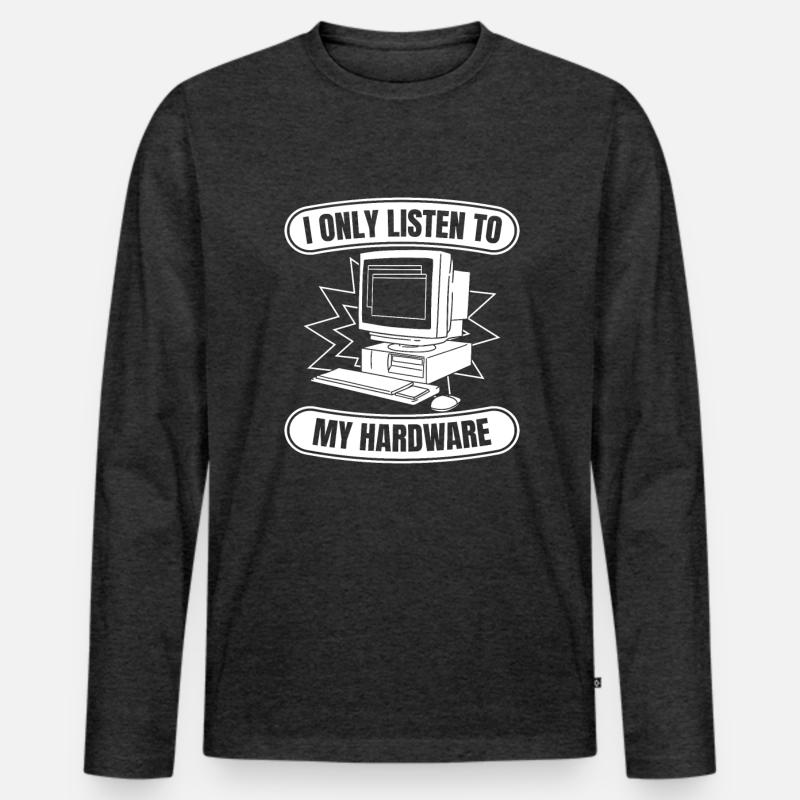 Entwickler Coder Programmierer Hardware Männer Premium Bio Langarmshirt