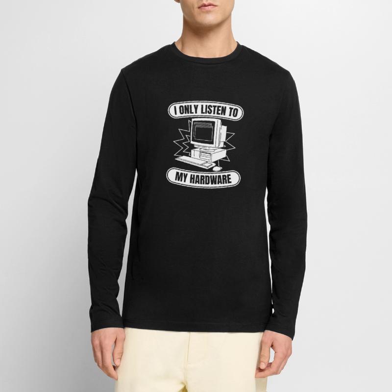 Entwickler Coder Programmierer Hardware Männer Premium Bio Langarmshirt