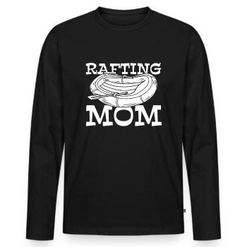 Rafting Wildwasser Rafting - Männer Premium Bio Langarmshirt - Schwarz - Vorne - Nico (187cm)