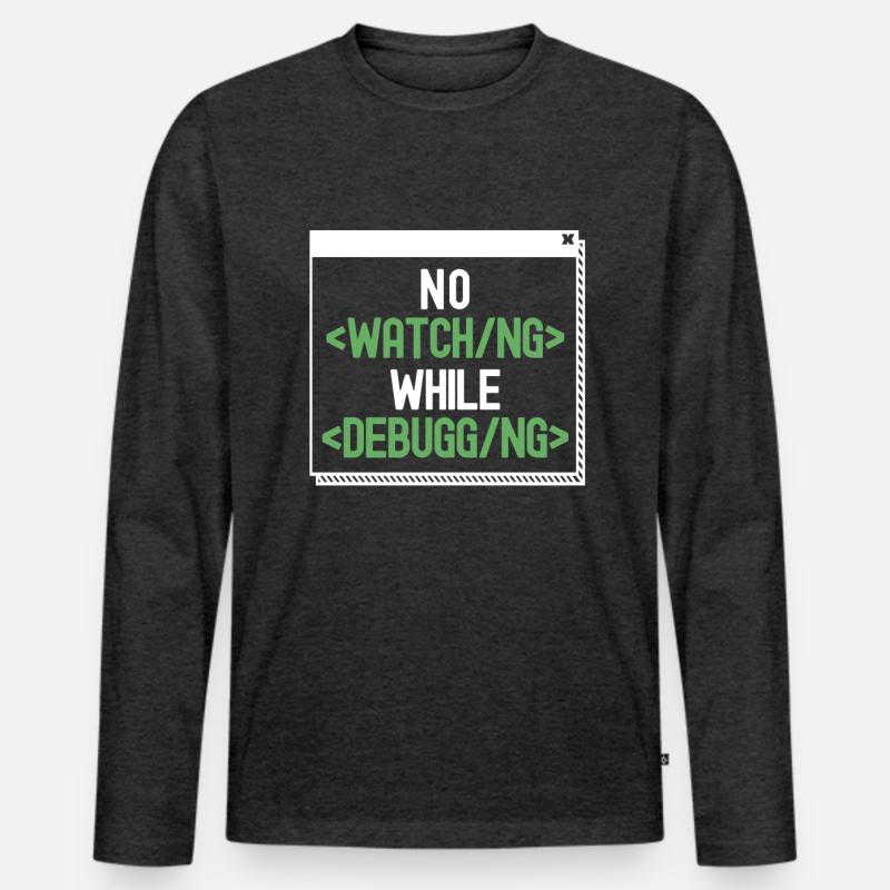 Developer Coder Programmer Humor Men's Premium Organic Long Sleeve Shirt