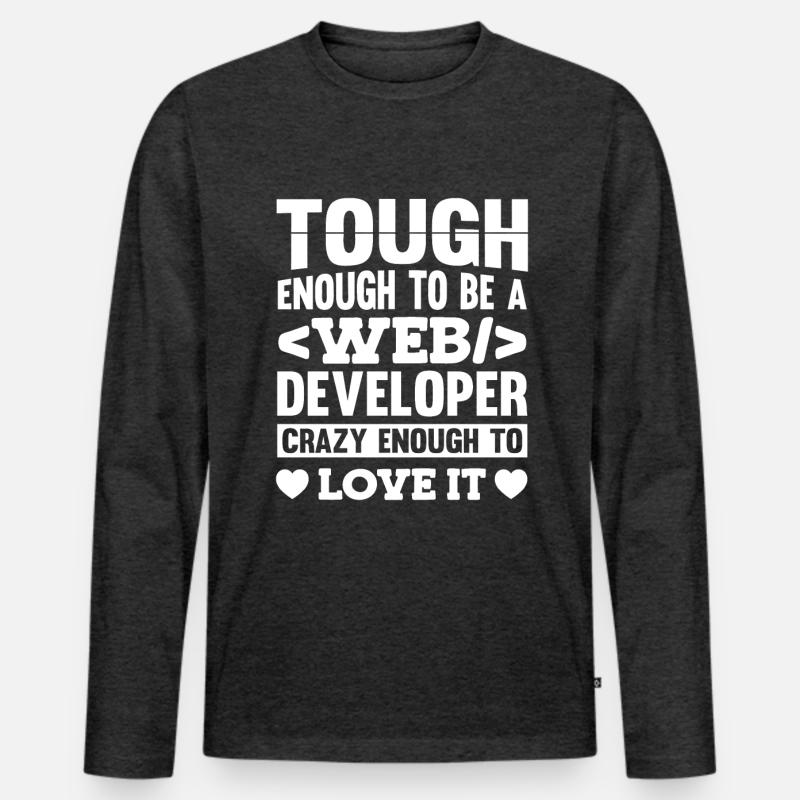 Web Developer Web Developer Men's Premium Organic Long Sleeve Shirt