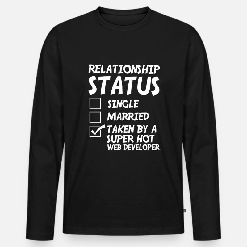 Web Entwickler Webdeveloper Witzig - Männer Premium Bio Langarmshirt - Schwarz