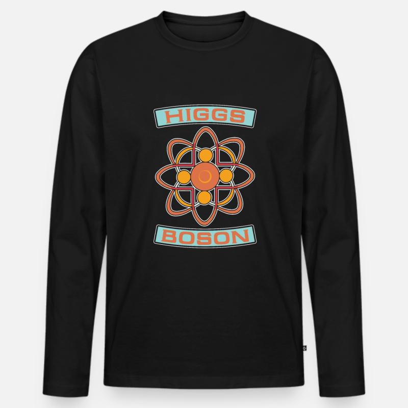 Physik Phyiker Higgs Boson Quantenphysik - Männer Premium Bio Langarmshirt - Schwarz