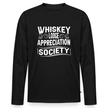 Whisky Whiskey - Männer Premium Bio Langarmshirt - Schwarz - Vorne - Nico (187cm)