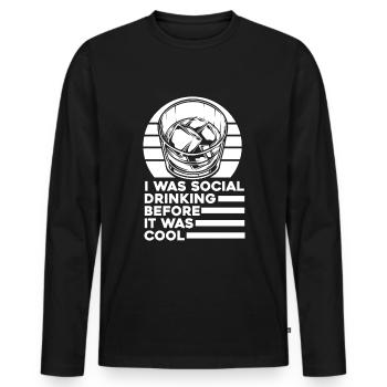 Whisky Whiskey - Männer Premium Bio Langarmshirt - Schwarz - Vorne - Nico (187cm)