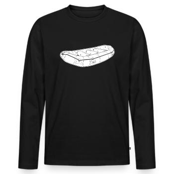 Rafting - Männer Premium Bio Langarmshirt - Schwarz - Vorne - Nico (187cm)