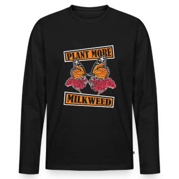 Hobbygärtner Garten Monarch - Männer Premium Bio Langarmshirt - Schwarz - Vorne - Nico (187cm)