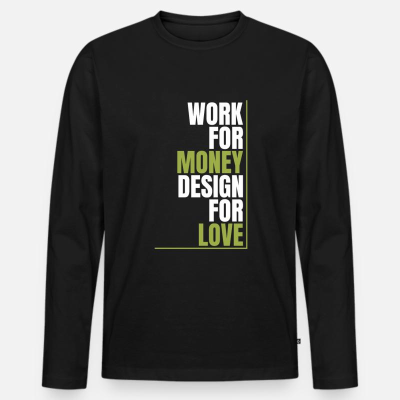 Web Developer Web Developer Love - Men's Premium Organic Long Sleeve Shirt - black