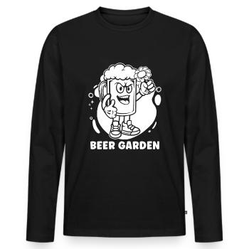 Hobby Gardener Garden Garden Beer Beer Garde - Men's Premium Organic Long Sleeve Shirt - black - Front - Nico (187cm)
