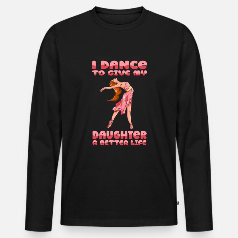 Mom Mutter Mutter Tanz Mutter - Männer Premium Bio Langarmshirt - Schwarz