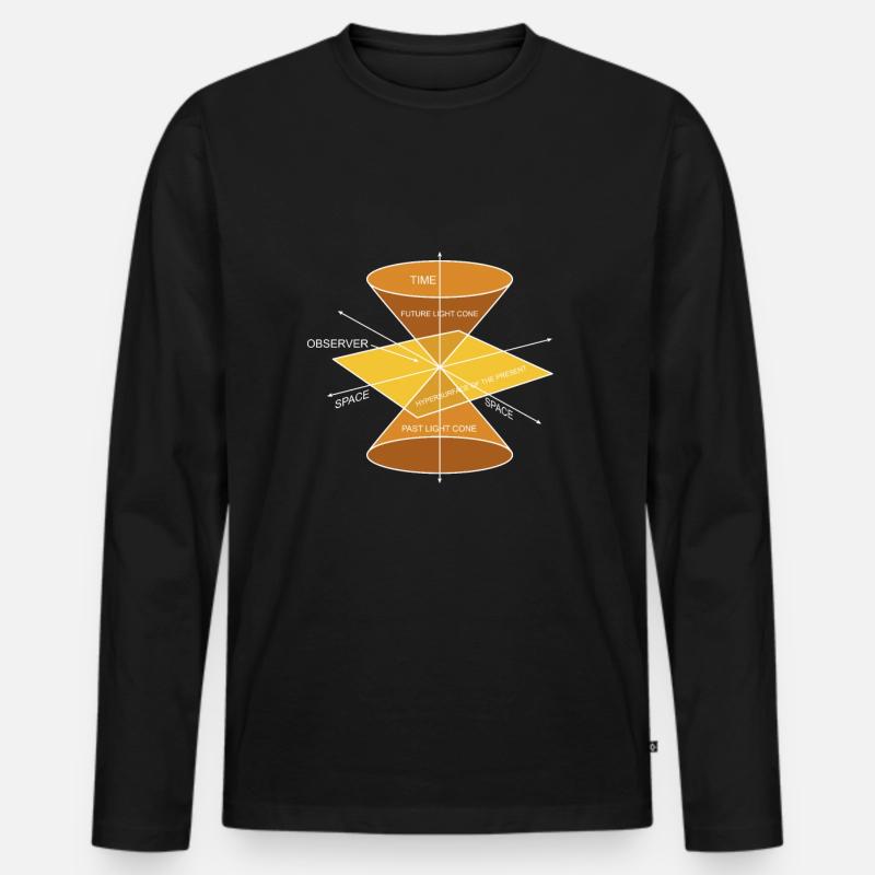 Physik Phyiker Berechnungen Quantenphysik - Männer Premium Bio Langarmshirt - Schwarz