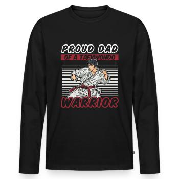 Taekwondo Taekwondo Vater - Männer Premium Bio Langarmshirt - Schwarz - Vorne - Nico (187cm)