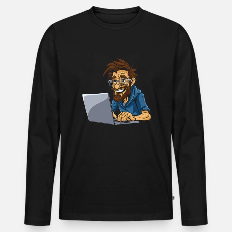 Data Science Data Analyst - Männer Premium Bio Langarmshirt - Schwarz