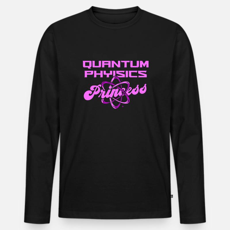 Physik Phyiker Quantenphysik - Männer Premium Bio Langarmshirt - Schwarz