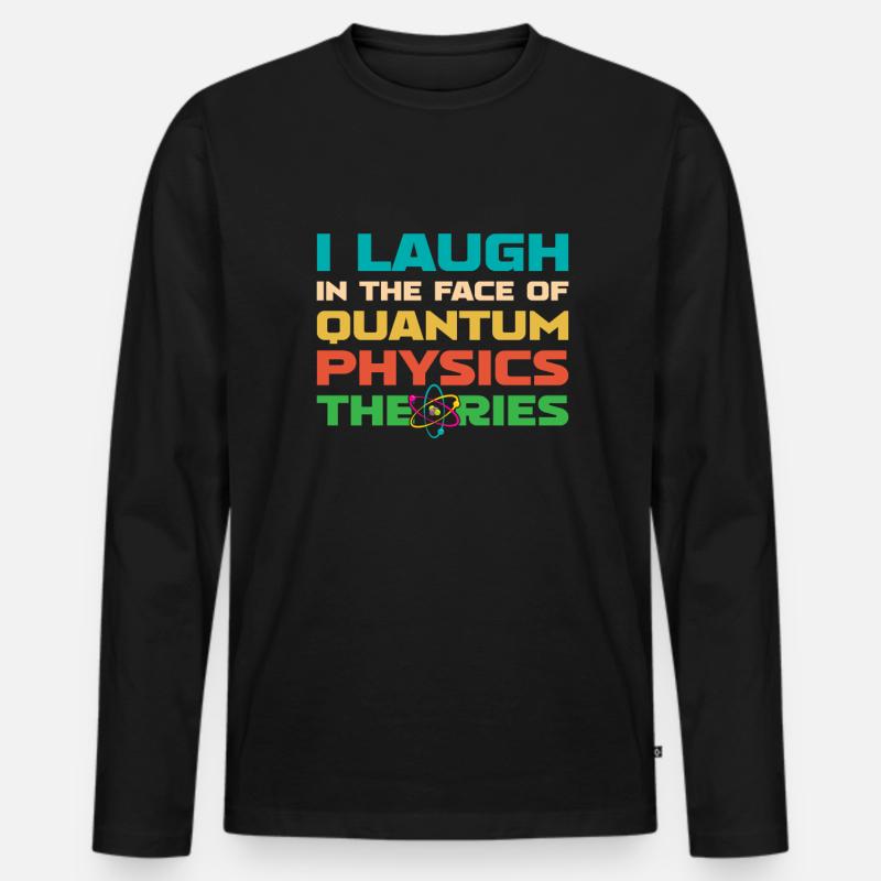Physik Phyiker Quantenphysik - Männer Premium Bio Langarmshirt - Schwarz